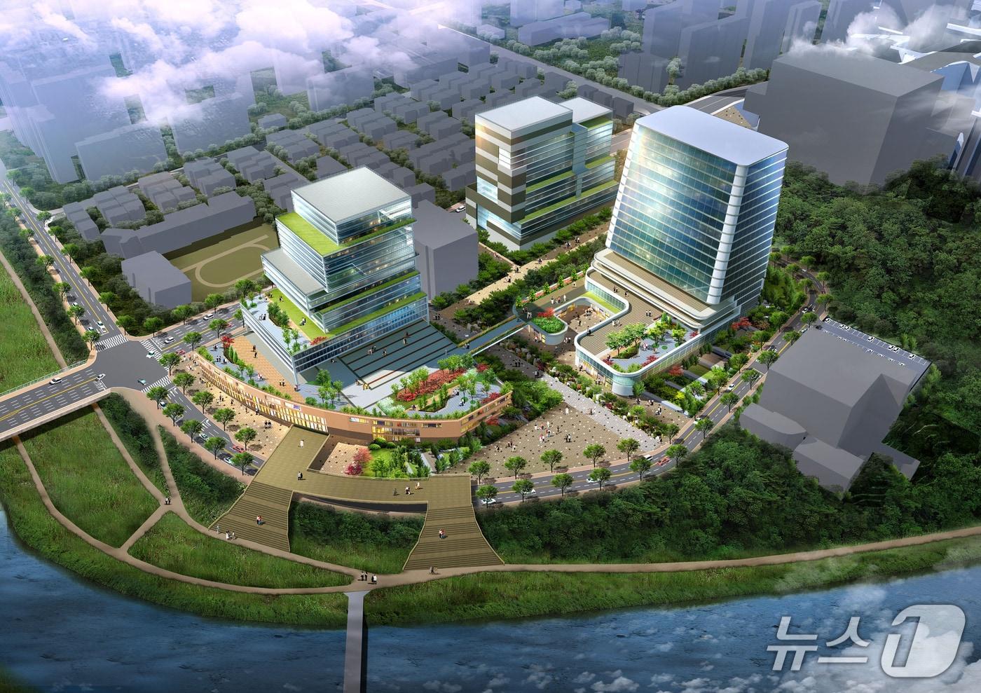 &#39;성남 바이오헬스 첨단클러스터&#39; 조감도.&#40;성남시 제공. 재판매 및 DB금지&#41;/뉴스1