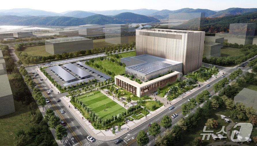 본문 이미지 - 장성 파인데이터센터 조감도.(전남도 제공. 재판매 및 DB금지) 2025.11.5/뉴스1