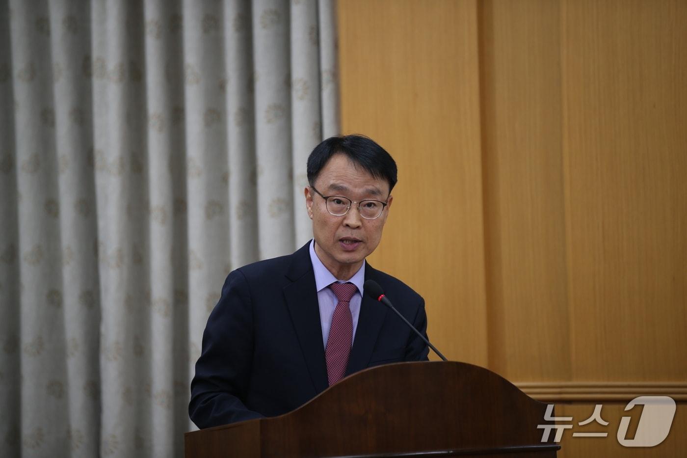 이광축 대전교통공사 사장 임명후보자가 5일 열린 인사청문회에서 말하고 있다. &#40;박종명 기자&#41; / 뉴스1