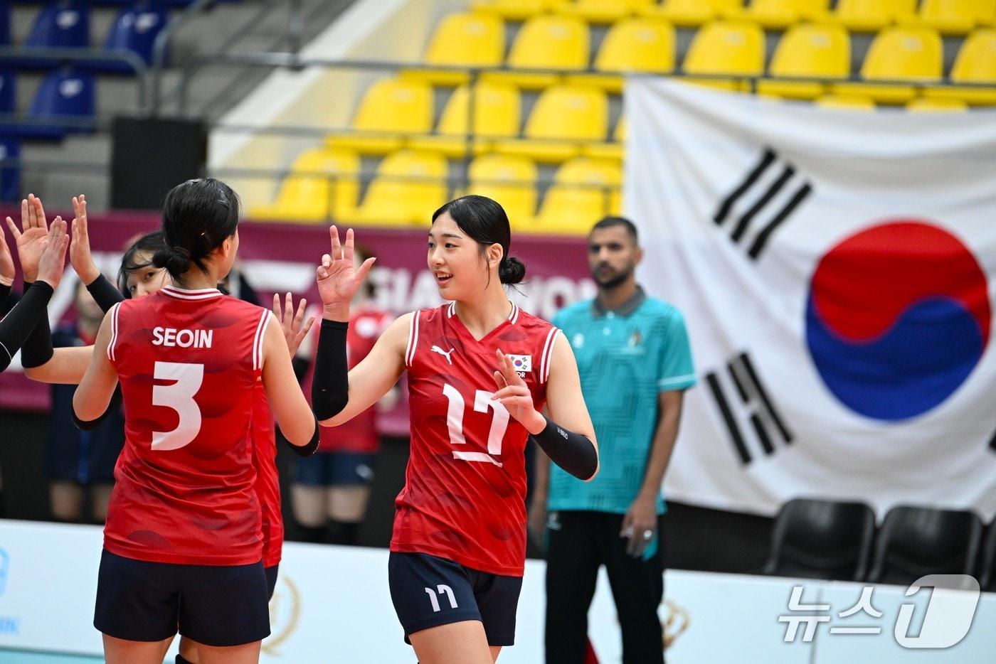 한국 여자 U16 배구대표팀(아시아배구연맹 제공) 