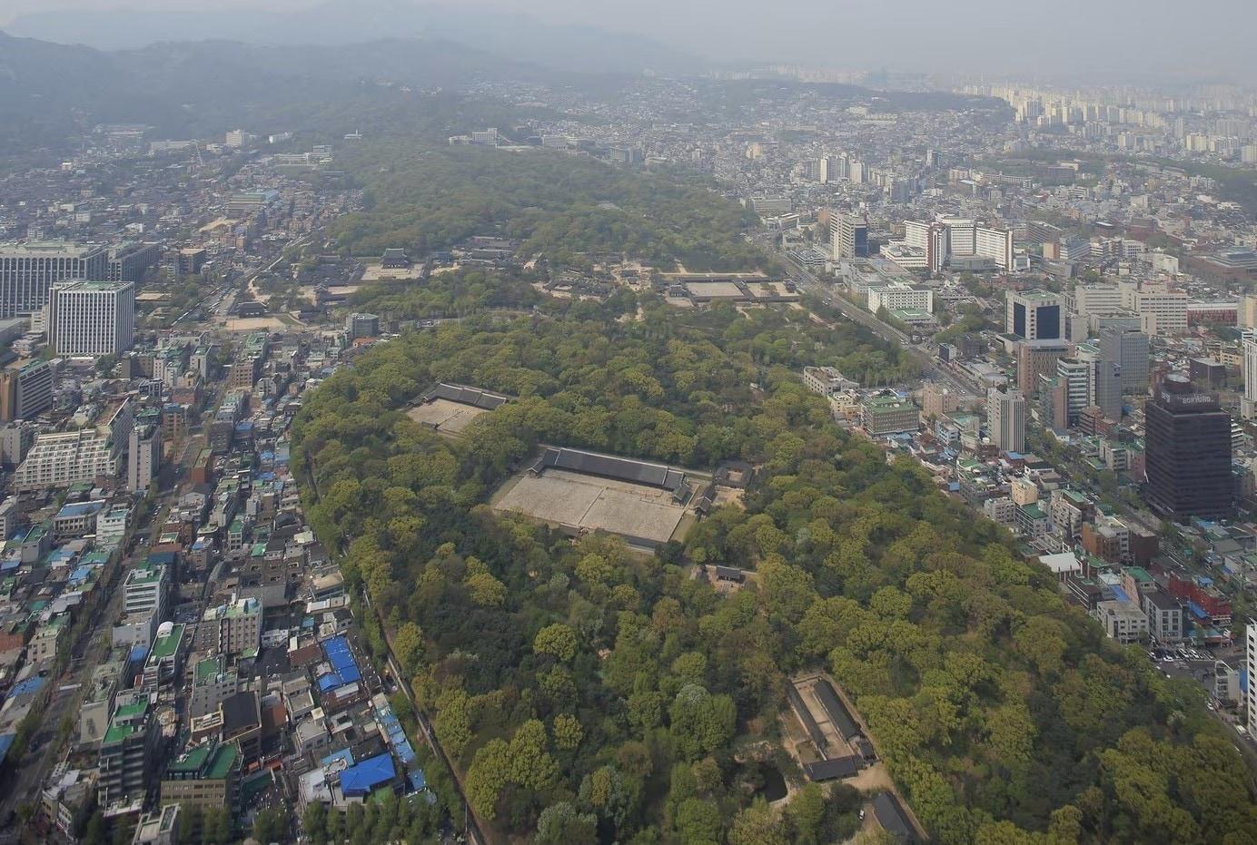 본문 이미지 - 종묘 항공사진