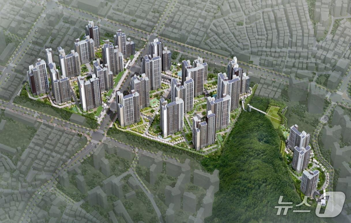 본문 이미지 - 힐스테이트 광명11(가칭) 조감도 (현대건설 제공) 뉴스1 ⓒ News1