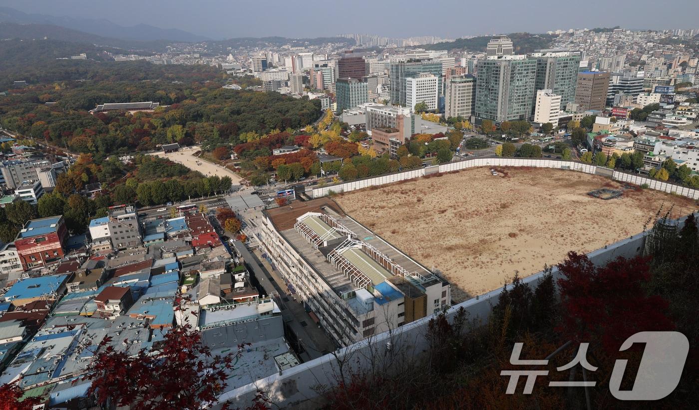 서울 종로구 종묘와 세운 4구역 재개발 공사 현장 모습. 2025.11.6/뉴스1 ⓒ News1 오대일 기자