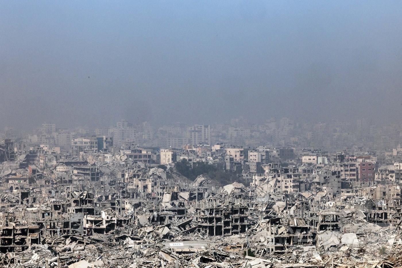 5일 이스라엘군이 일부 외신의 가자지구 취재를 허용하면서 가자시티의 참상이 공개됐다. 2025.11.5 ⓒ 로이터=뉴스1 ⓒ News1 강민경 기자