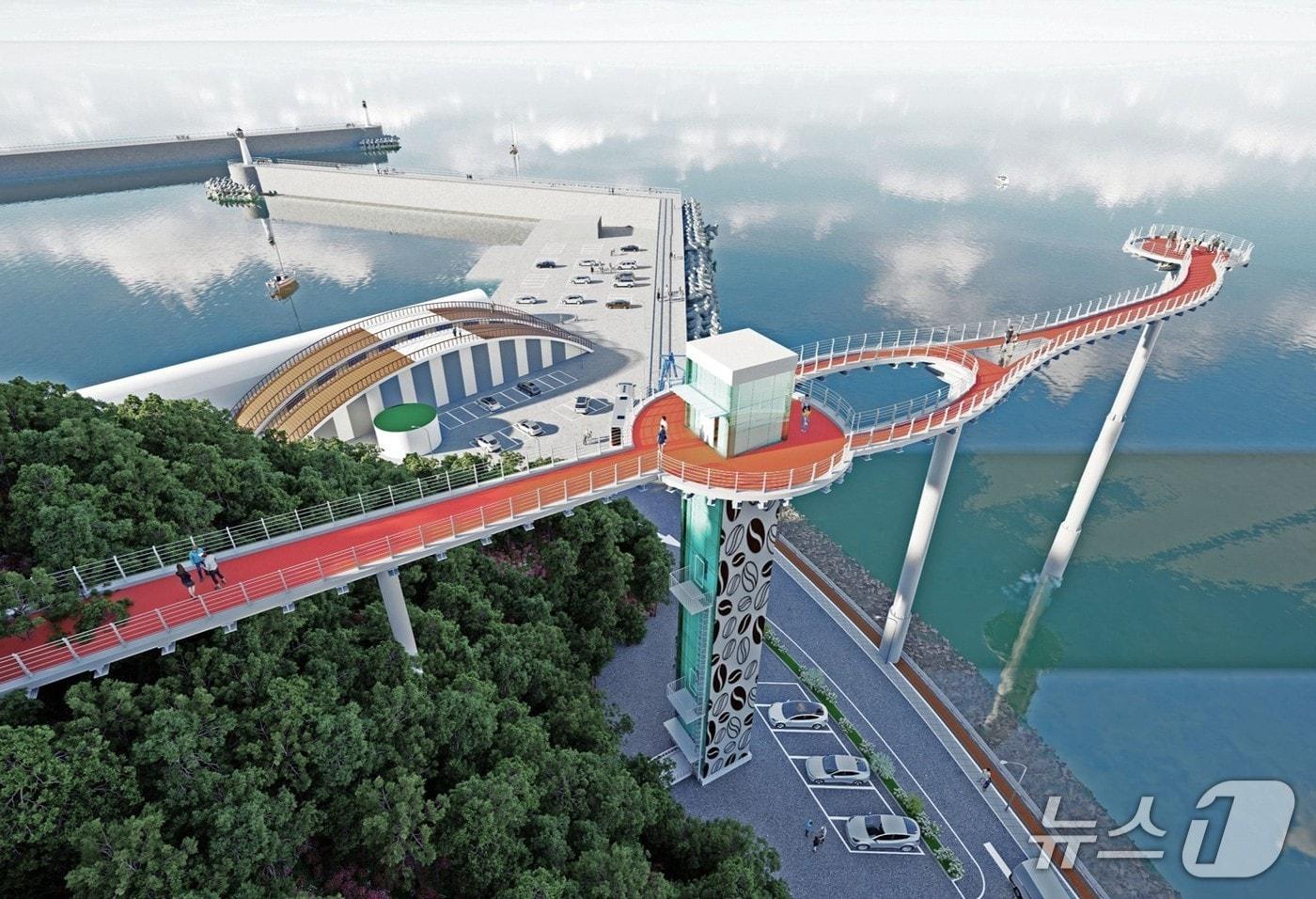 강릉 안목 죽도봉 스카이밸리 조감도.&#40;강릉시 제공, 재판매 및 DB 금지&#41; 2025.11.7/뉴스1