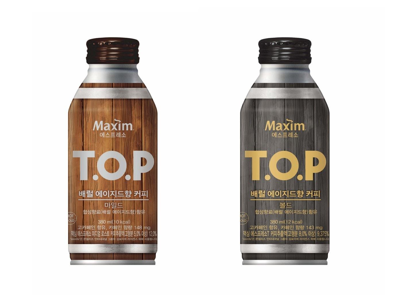 본문 이미지 - 동서식품 '맥심 에스프레소 티오피 배럴 에이지드향 커피' 2종.(동서식품 제공)