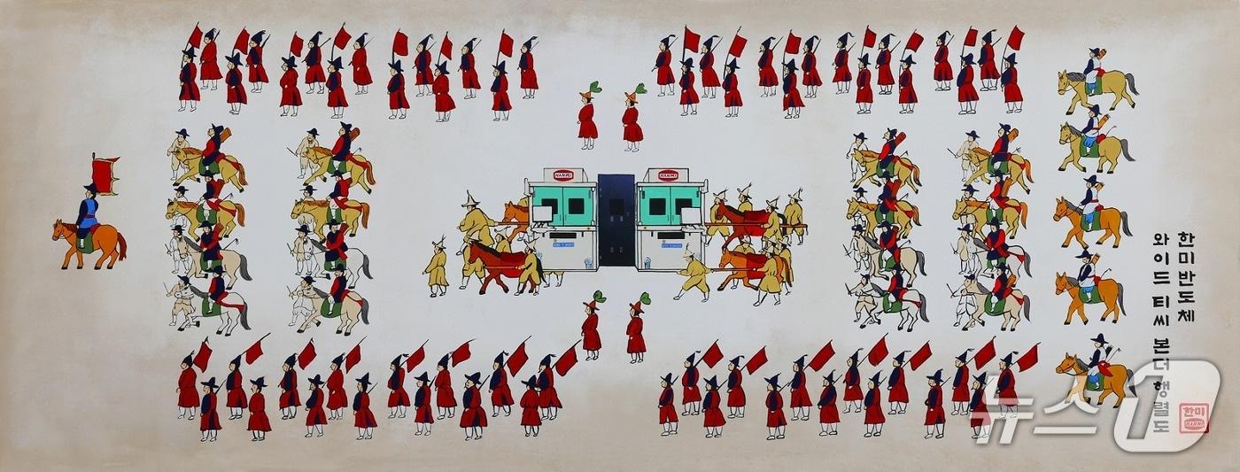 한미반도체가 제작한 와이드 TC본더 행렬도.&#40;한미반도체 제공&#41;