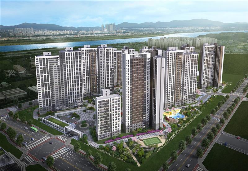 본문 이미지 - 풍무역세권 수자인 그라센트 1차 조감도(BS한양 제공) 뉴스1 ⓒ News1 