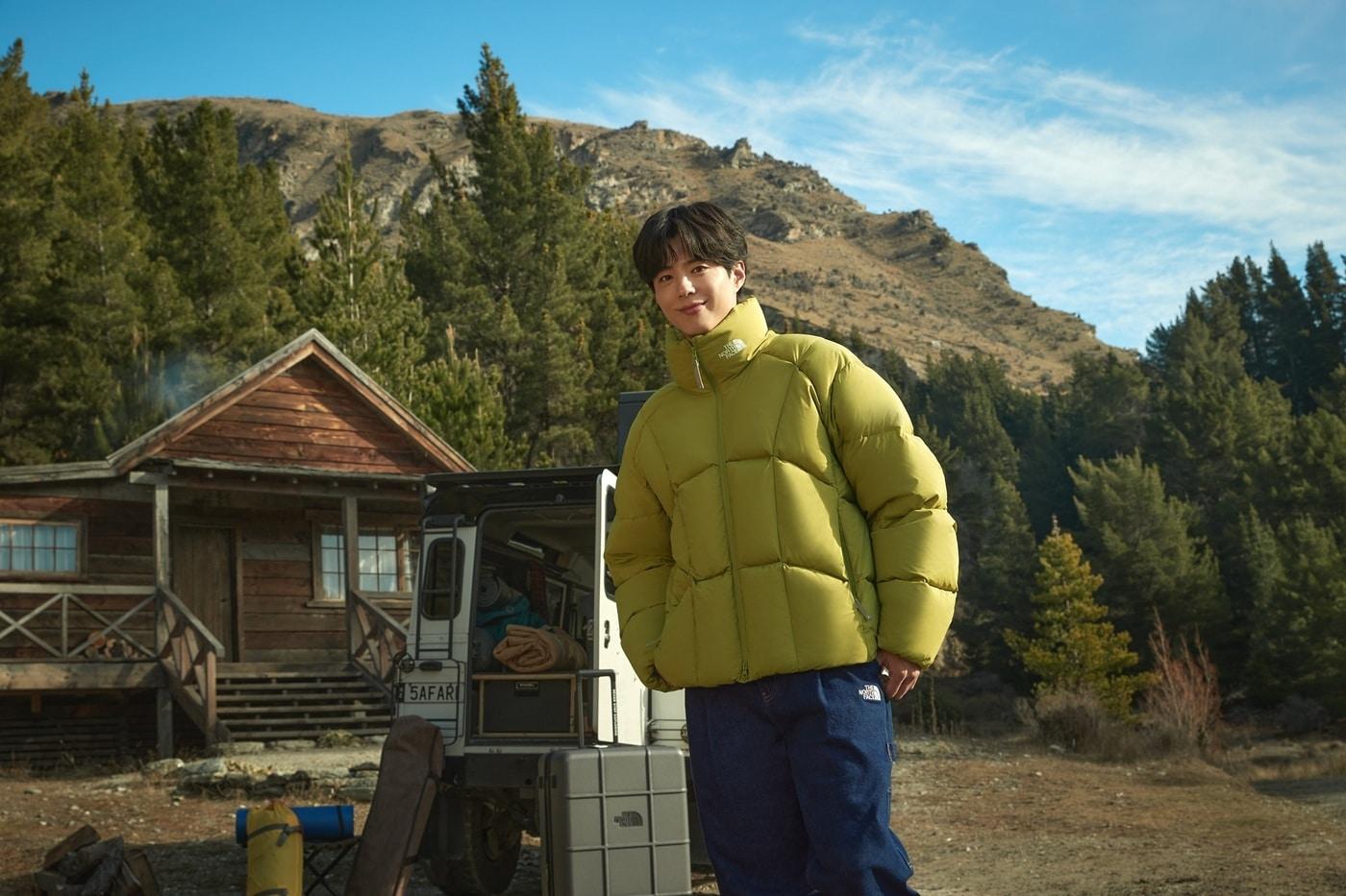 올란 다운 재킷을 착용한 박보검.(노스페이스제공)