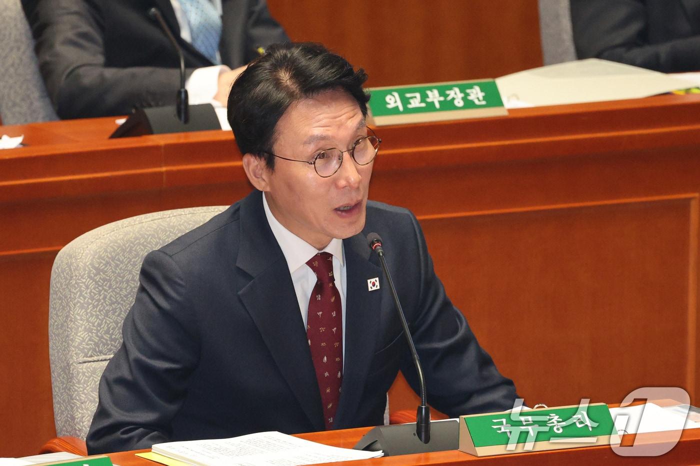 김민석 국무총리가 7일 서울 여의도 국회에서 열린 예산결산특별위원회 전체회의에서 의원 질의에 답변하고 있다. 2025.11.7/뉴스1 ⓒ News1 신웅수 기자