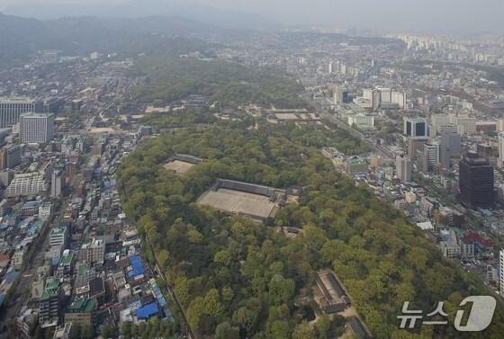본문 이미지 - 종묘 항공사진