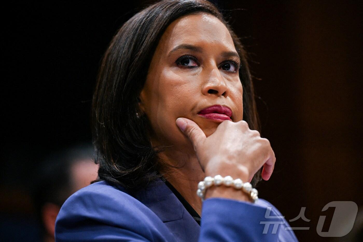 뮤리엘 바우저 워싱턴DC 시장이 18일&#40;현지시간&#41; 국회의사당에서 열린 하원 정부감독개혁위원회 청문회에서 증언하고 있다. 2025. 09. 18. ⓒ 로이터=뉴스1 ⓒ News1 양은하 기자