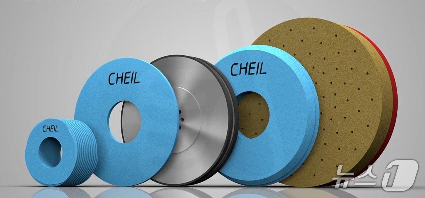 제일연마의 자동차 부품 가공용 주요 연삭 숫돌&#40;제일연마 유튜브 갈무리&#41;