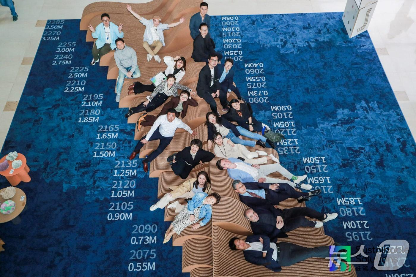 호주에 본사를 둔 다국적 건축사 &#39;우즈 베이곳&#39;&#40;Woods Bagot&#41;의 중국 디자인팀이 만든 설치작품 &#39;파도&#39;&#40;WAVE&#41; ⓒ 뉴스1