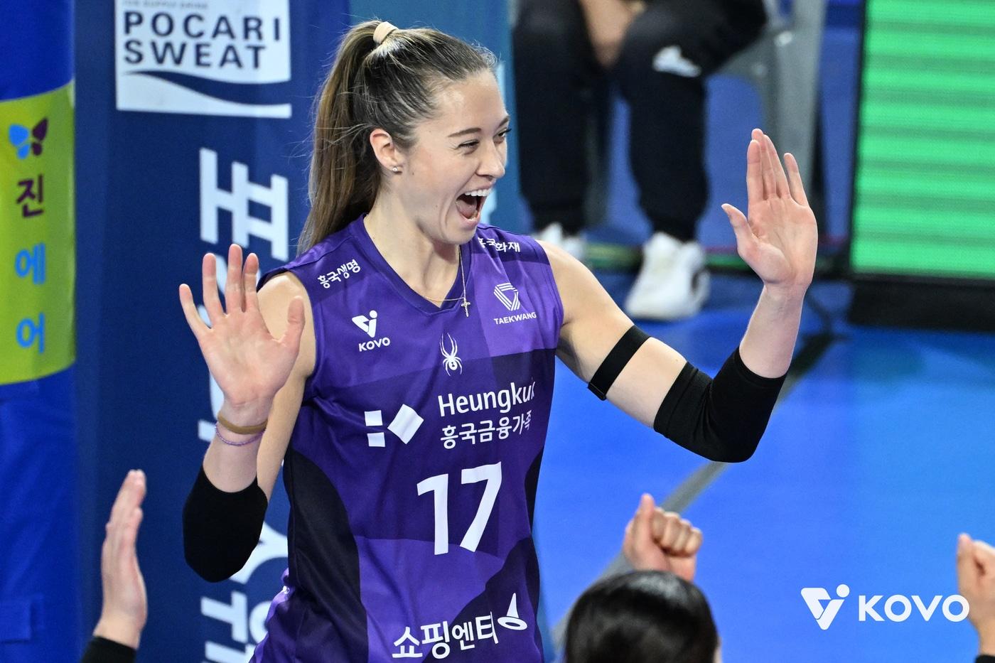 흥국생명의 레베카&#40;KOVO제공&#41; 