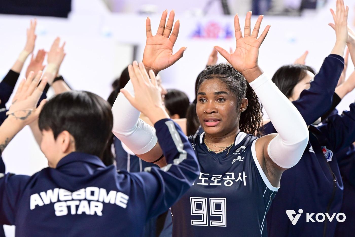 한국도로공사의 레티치아 모마 바소코. &#40;KOVO 제공&#41;