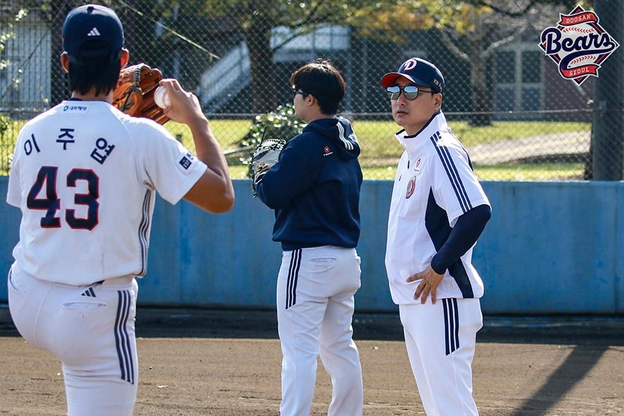 본문 이미지 - 두산 베어스 정재훈 투수 코치. &#40;두산 제공&#41;