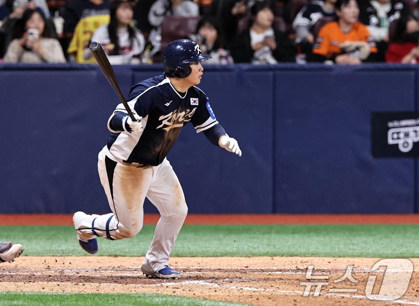 본문 이미지 - 한국 야구대표팀 외야수 문현빈. 2025.11.9 ⓒ 뉴스1 구윤성 기자