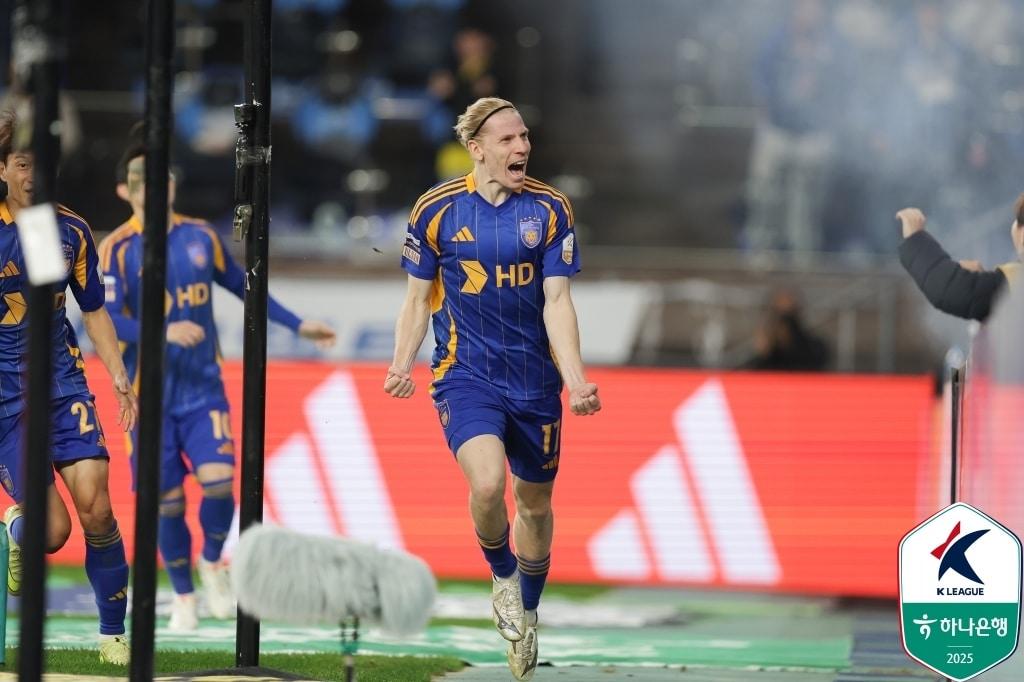 본문 이미지 - 울산 HD 루빅손. &#40;한국프로축구연맹 제공&#41;