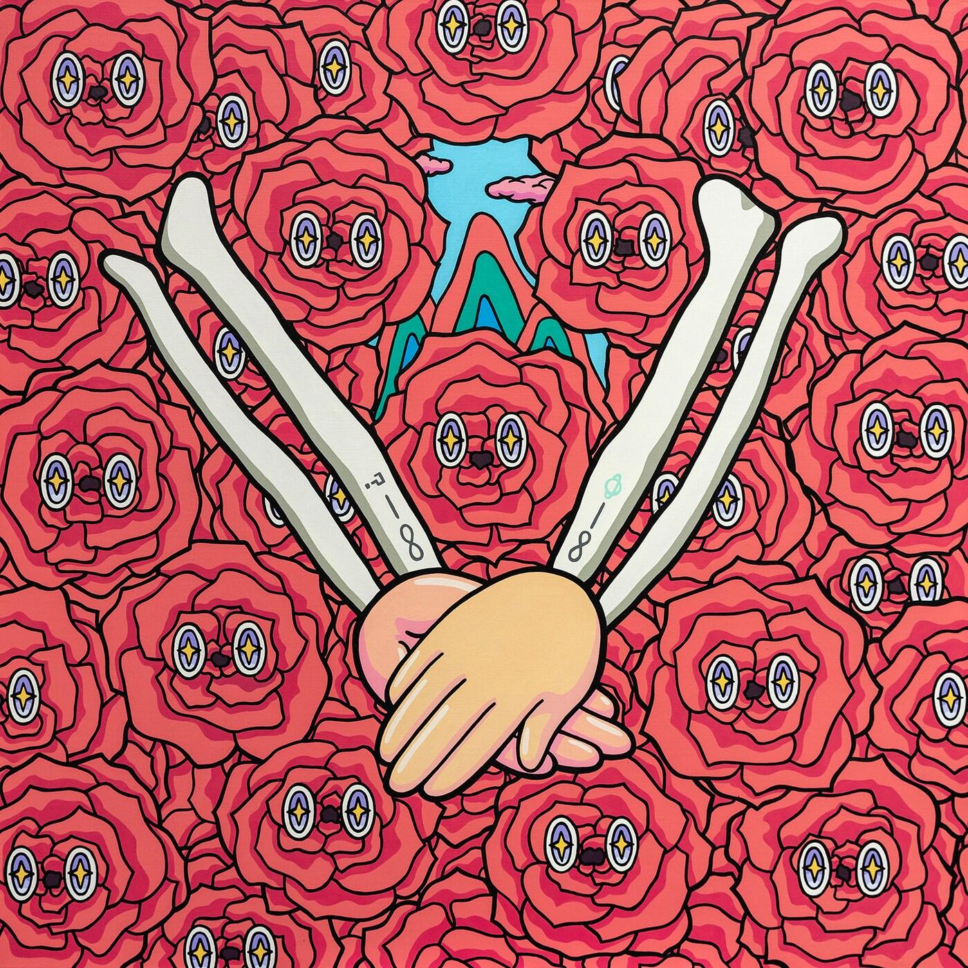 본문 이미지 - 김태협_체온, acrylic on canvas, 65.0 x 65.0cm, 2024 (노화랑 제공)