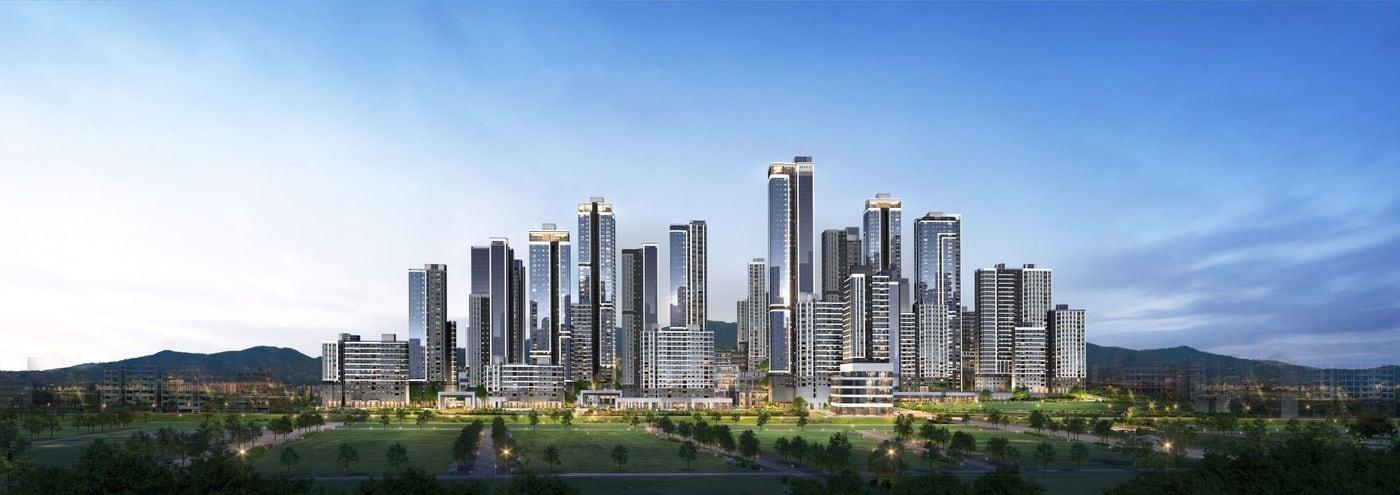 증산4구역 도심공공주택사업 단지 투시도.&#40;DL이앤씨 제공&#41;뉴스1ⓒ news1