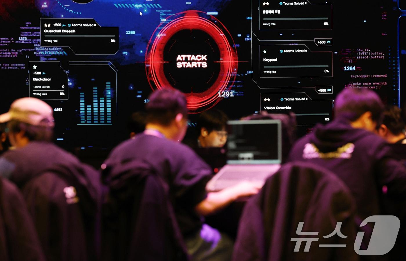 본문 이미지 - 사진은  인공지능 해킹방어대회(ACDC·AI Cyber Defense Contest) 본선  ⓒ 뉴스1 오대일 기자