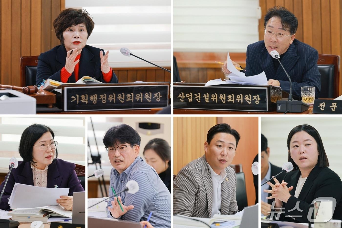 충북 증평군의회 행정사무감사.&#40;증평군의회 제공&#41;/뉴스1