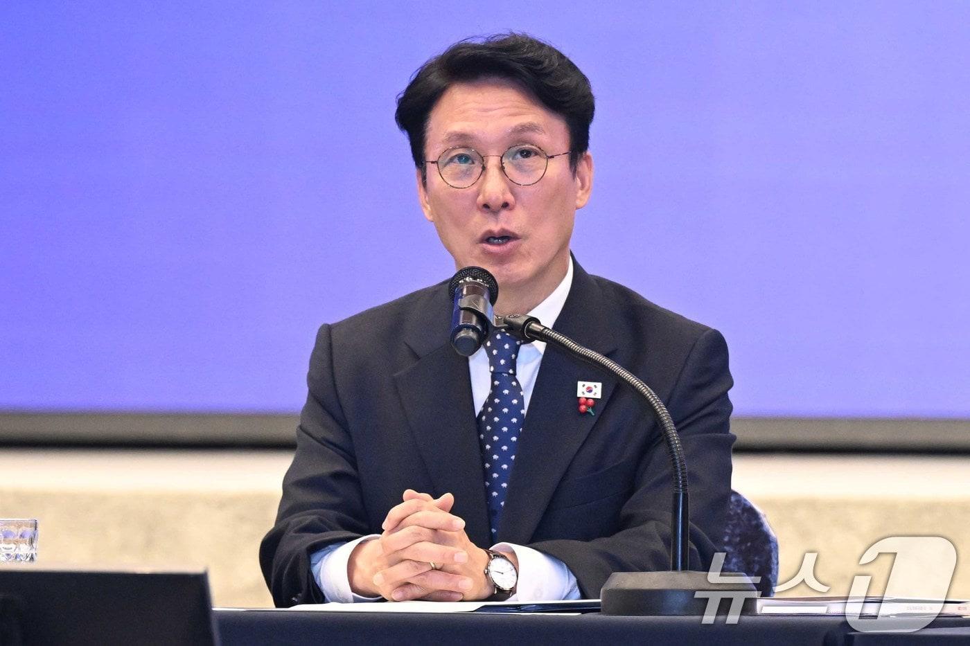 김민석 국무총리가 1일 오후 서울 여의도 중소기업중앙회에서 열린 중소기업 규제합리화 현장대화에서 인사말을 하고 있다. 2025.12.1/뉴스1 ⓒ News1 청사사진기자단