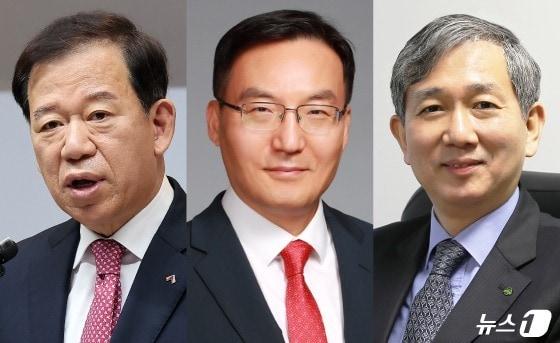 본문 이미지 - &#40;왼쪽부터&#41;서유석 금투협회장, 이현승 전 KB자산운용 사장, 황성엽 신영증권 사장