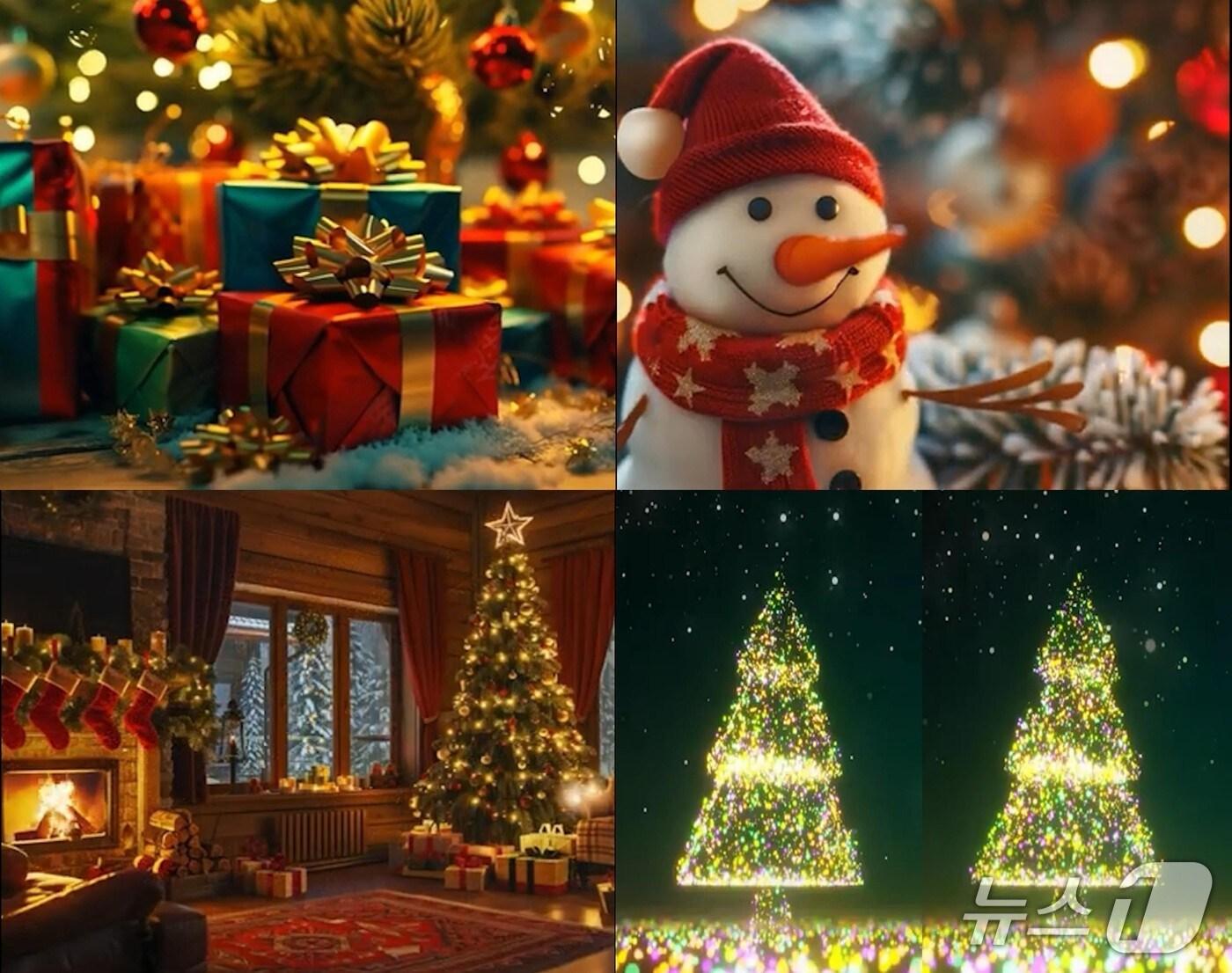 본문 이미지 -  홍성군 '크리스마스 미디어 쇼' 이미지. / 뉴스1