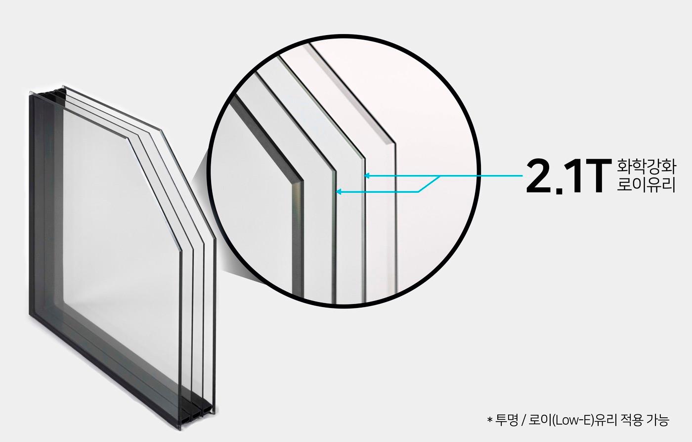 KCC글라스가 다중 복층유리의 무게를 획기적으로 줄이는 &#39;경량다복층유리 시스템&#39;을 개발했다. &#40;KCC글라스 제공. 재판매 및 DB금지&#41;