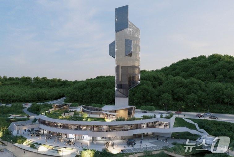 본문 이미지 - 청주시  명암관망탑 리모델링 사업 계획도.&#40;시 제공&#41;/뉴스1