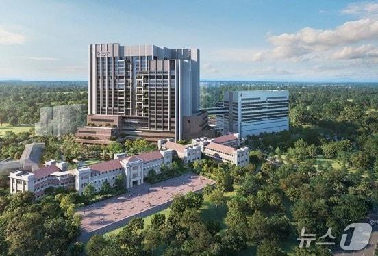본문 이미지 - 싱가포르 Alexandra 병원 건설사업 예상 조감도 &#40;쌍용건설 제공&#41; 뉴스1 ⓒ News1