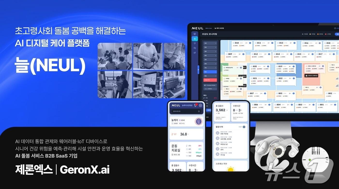 제론엑스, AI 돌봄 서비스 플랫폼 &#39;늘 케어&#39;&#40;제론엑스 제공&#41;