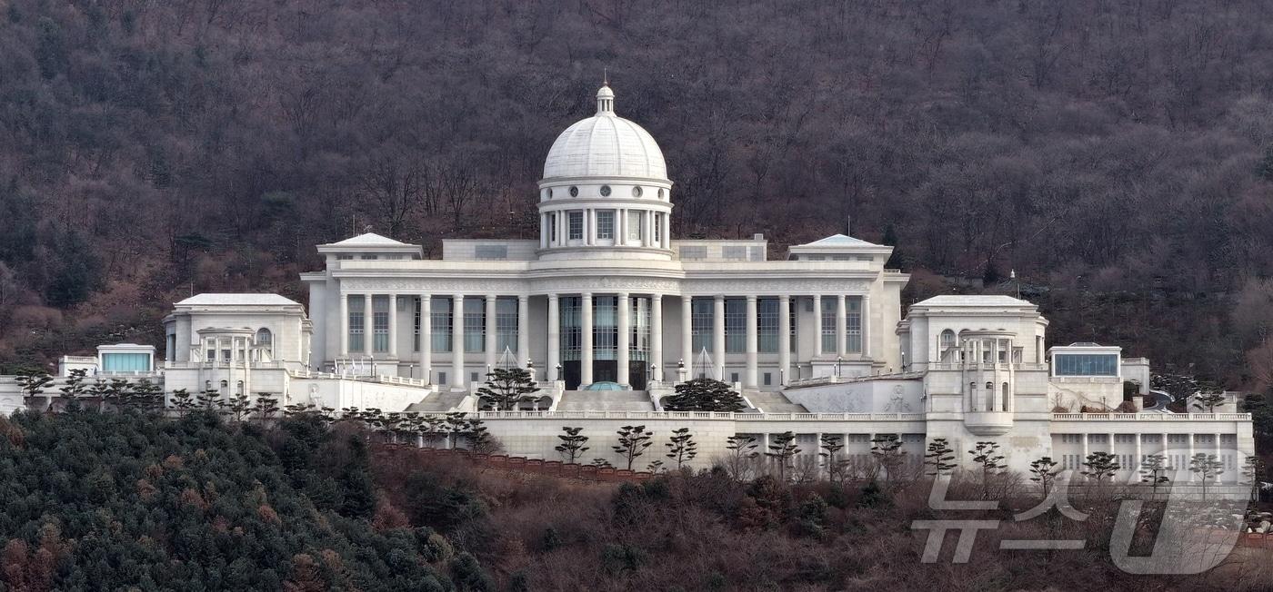 지난 10일 경기 가평군 설악면에 위치한 통일교 천정궁. 2025.12.10/뉴스1 ⓒ News1 김진환 기자