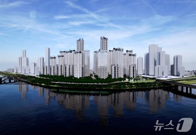 본문 이미지 -  압구정 3구역 재건축 투시도 &#40;서울시 제공&#41; 뉴스1 ⓒ News1 