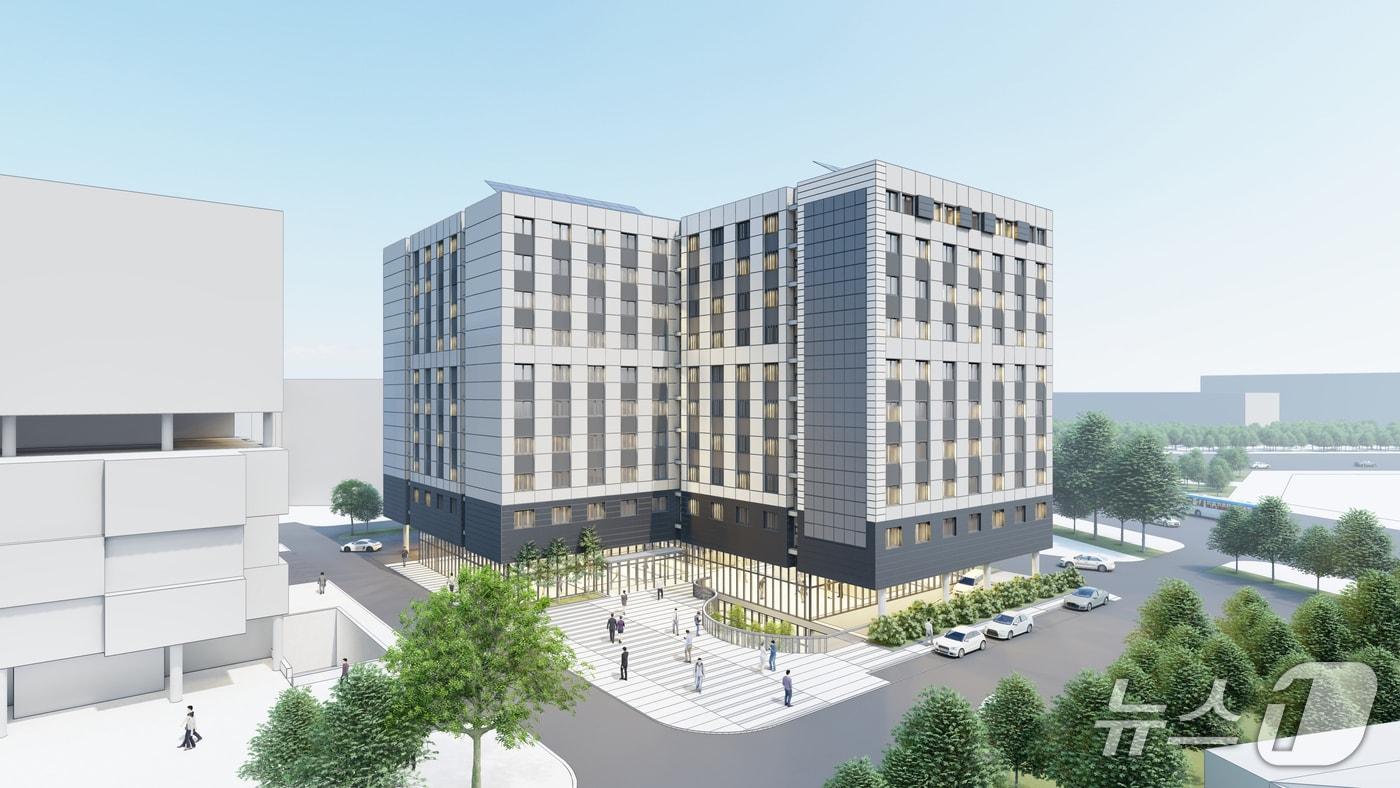 2026년 1학기에 개관하는 한국체육대학교 연합형 행복기숙사 조감도. &#40;한국사학진흥재단 제공&#41;