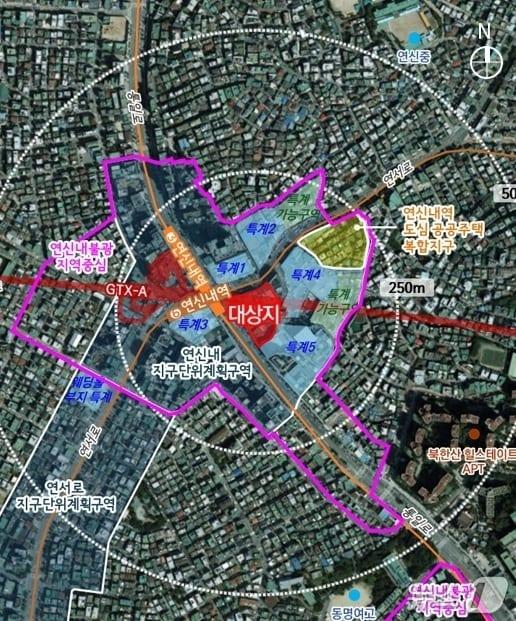 본문 이미지 - 범서구역 도시정비형 재개발사업 정비구역 위치도 &#40;서울시 제공&#41; 뉴스1 ⓒ News1