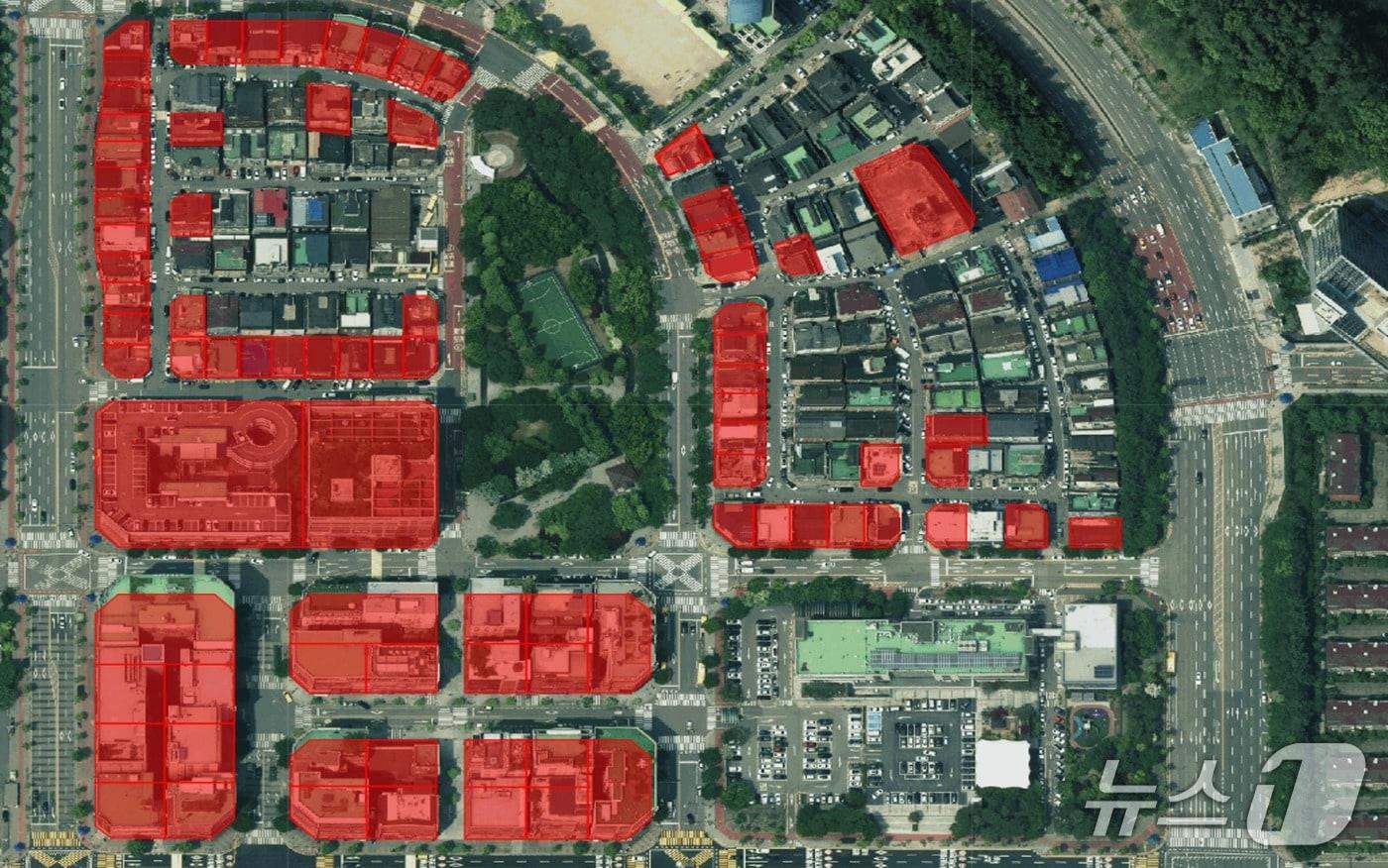 확대된 구갈상점가 구역도.&#40;용인시 제공&#41;