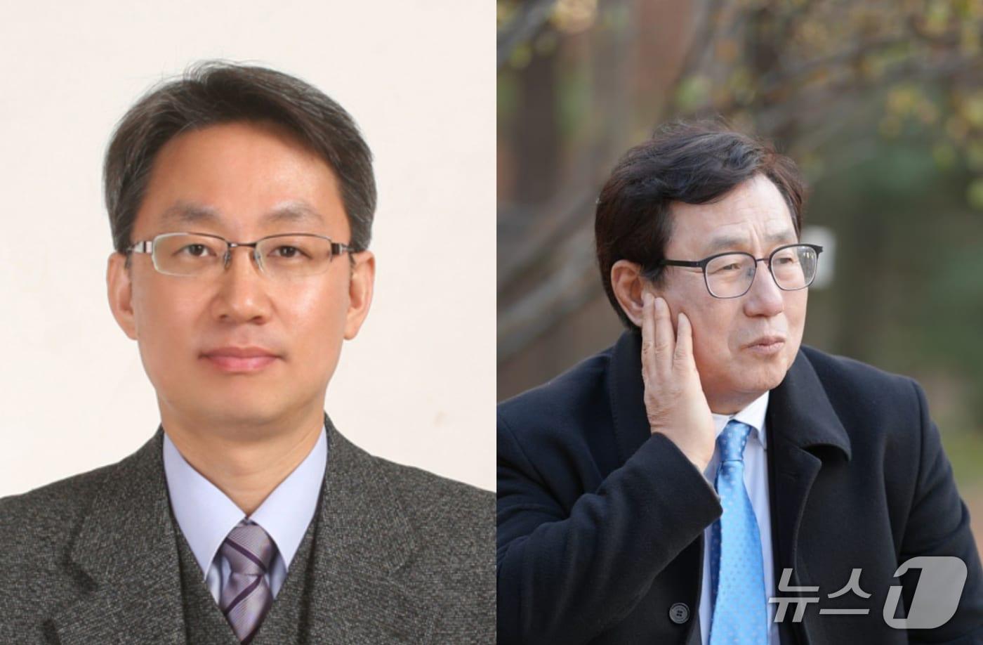 내년 6월 서울시교육감 선거에 출마하는 &#40;왼쪽&#41; 김현철 전 서울시교육청 대변인, 한만중 전 정책기획관.2025.12.11/뉴스1 ⓒ News1