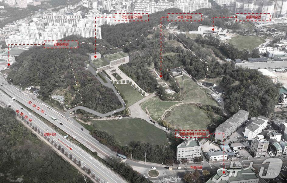 본문 이미지 - 국립국악원 강릉분원 조성계획도.&#40;강릉시 제공, 재판매 및 DB 금지&#41; 2025.12.11/뉴스1