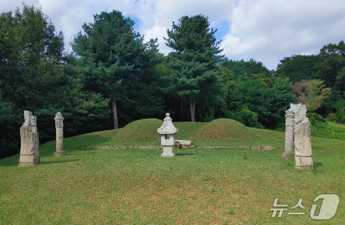 본문 이미지 - 고양시 덕양구 원흥동 소재 ‘심봉원 묘 및 신도비&#40;沈逢源 墓 및 神道碑&#41;’. &#40;고양시 제공, 재판매 및 DB금지&#41;
