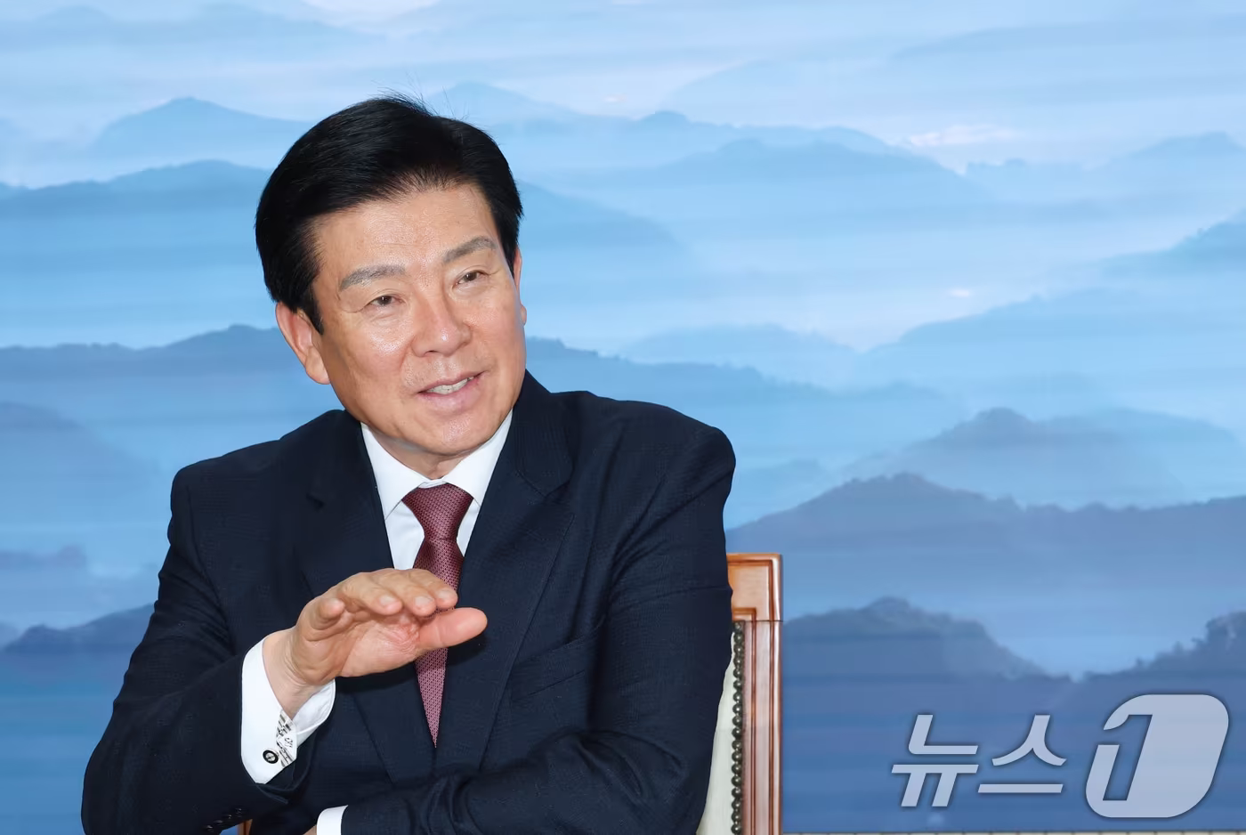 박범인 금산군수가 뉴스1과 인터뷰를 하고 있다. 2025.12.12/뉴스1 ⓒ News1 김기태 기자