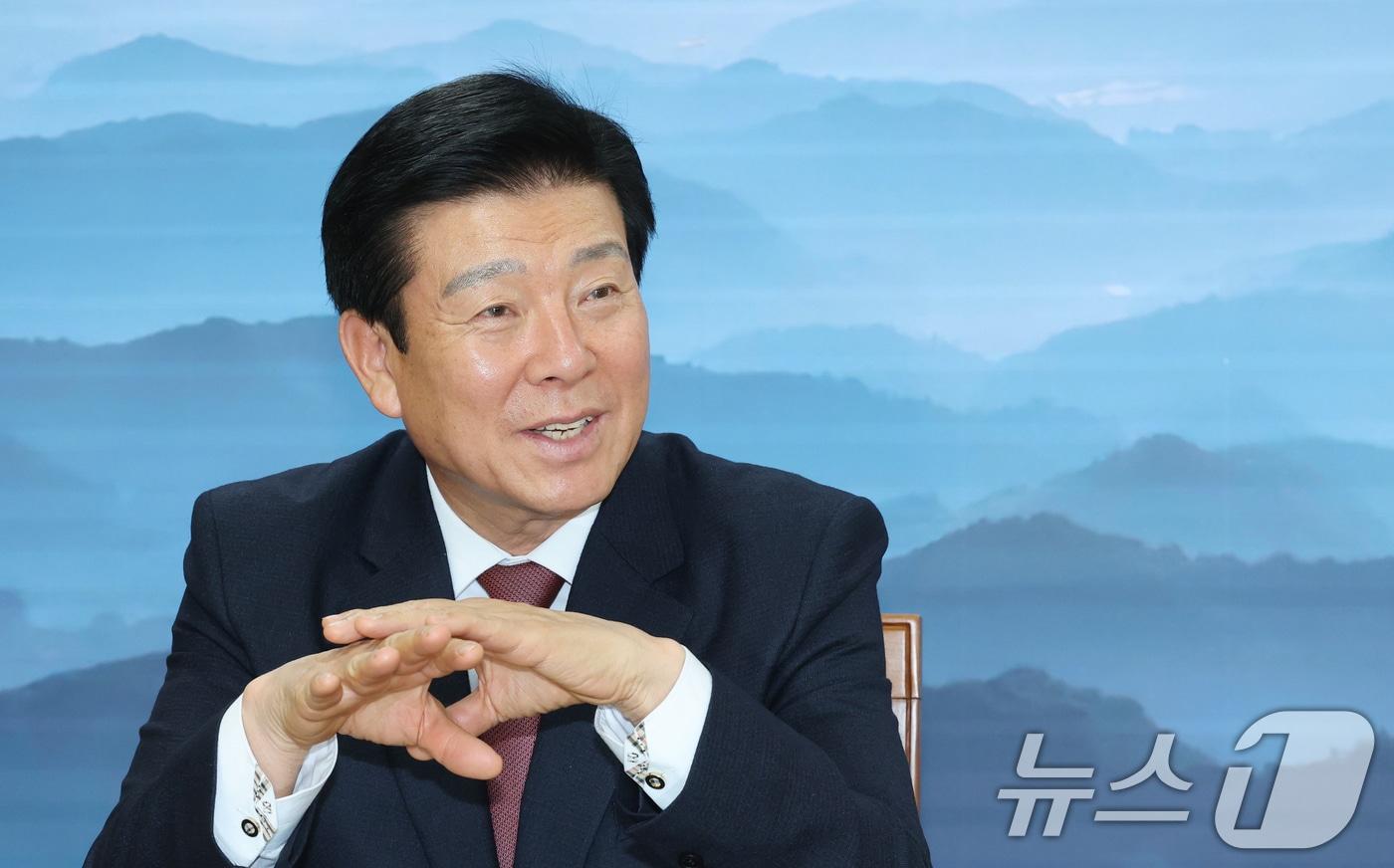 박범인 금산군수가 뉴스1과 인터뷰를 하고 있다. 2025.12.12/뉴스1 ⓒ News1 김기태 기자