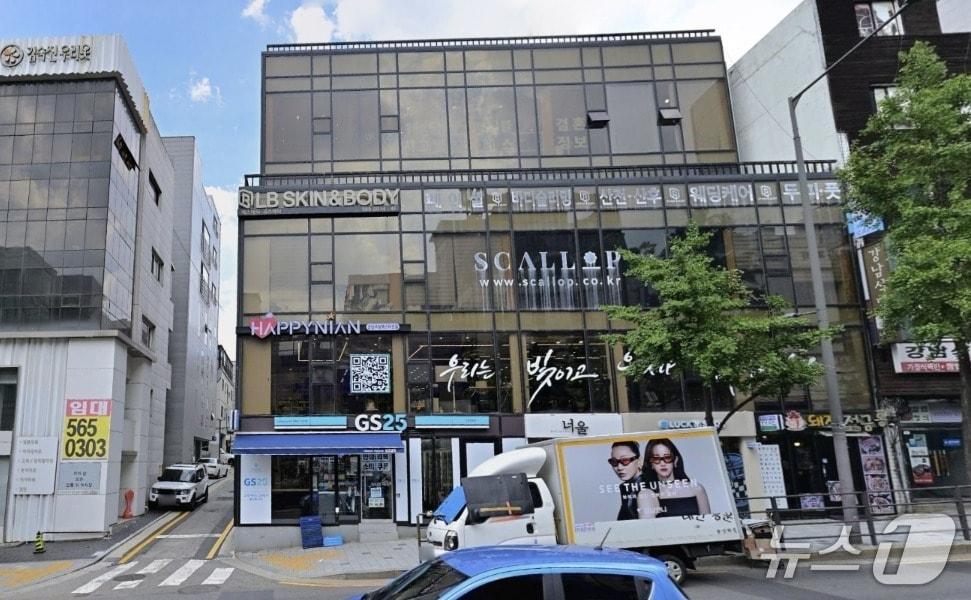 본문 이미지 - 보람튜브를 운영하는 보람패밀리가 보유한 청담동 빌딩의 전경 &#40;네이버 지도 제공&#41; 뉴스1 ⓒ News1