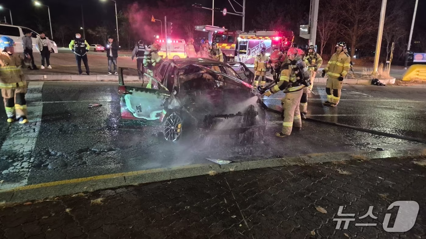  천안 서북구 성성동 교통 사고 현장.