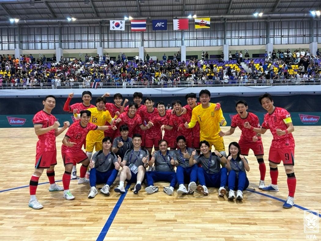 본문 이미지 - 한국 남자 풋살 대표팀&#40;대한축구협회 제공&#41; 