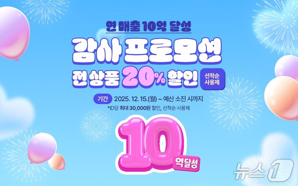 본문 이미지 - 장수군은 연매출 11억 원 돌파를 기념해 오는 15일부터 전 품목 20% 할인 쿠폰을 제공한다.&#40;장수군 제공. 재판매 및 DB금지&#41;2025.12.14/뉴스1