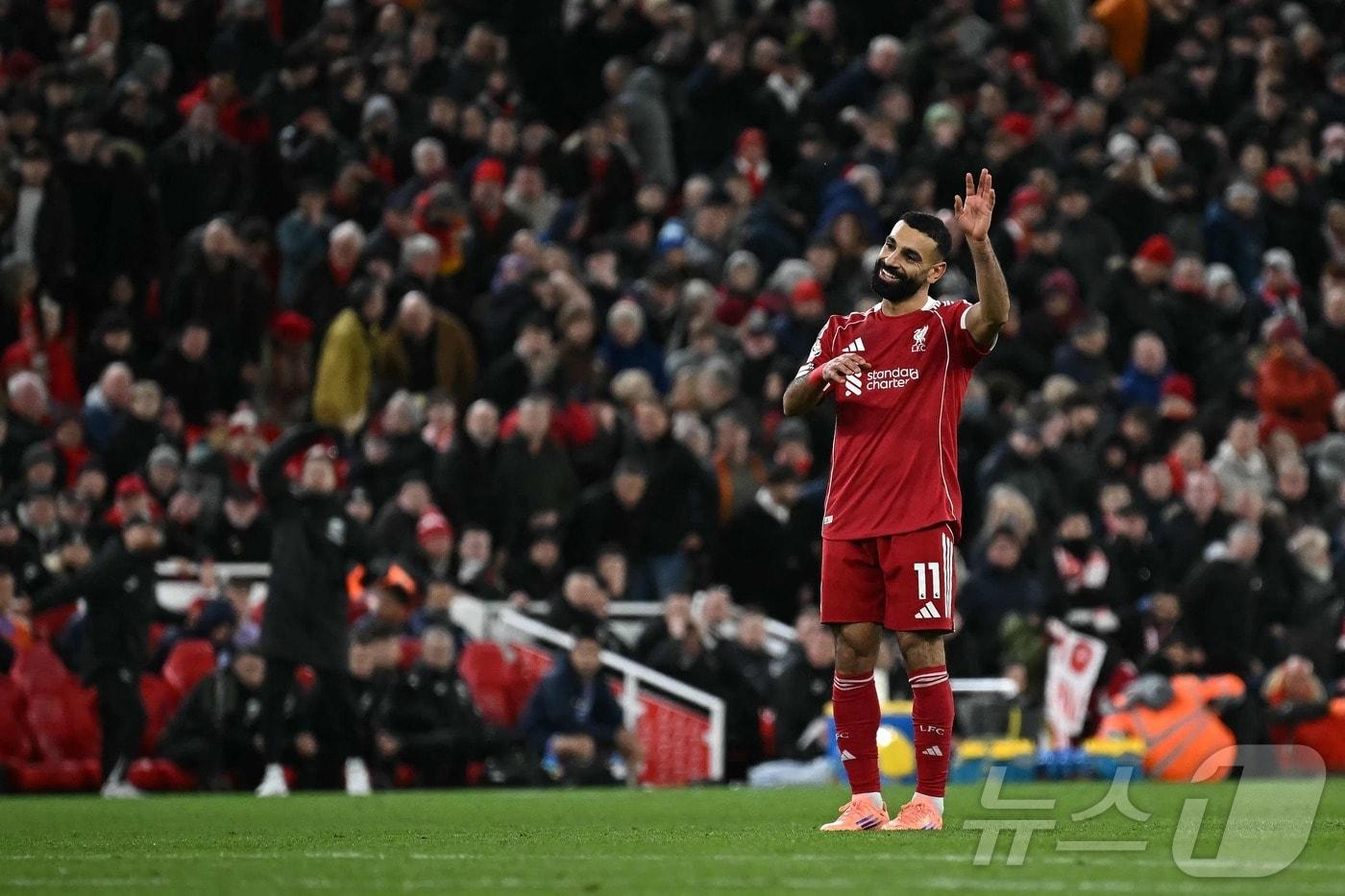 리버풀의 모하메드 살라. ⓒ AFP=뉴스1