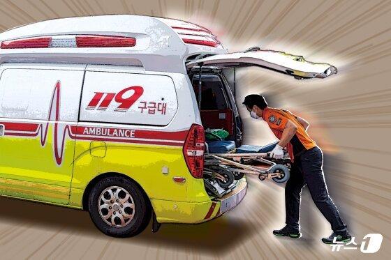 본문 이미지 - 119구급차 응급 긴급출동 뉴스1